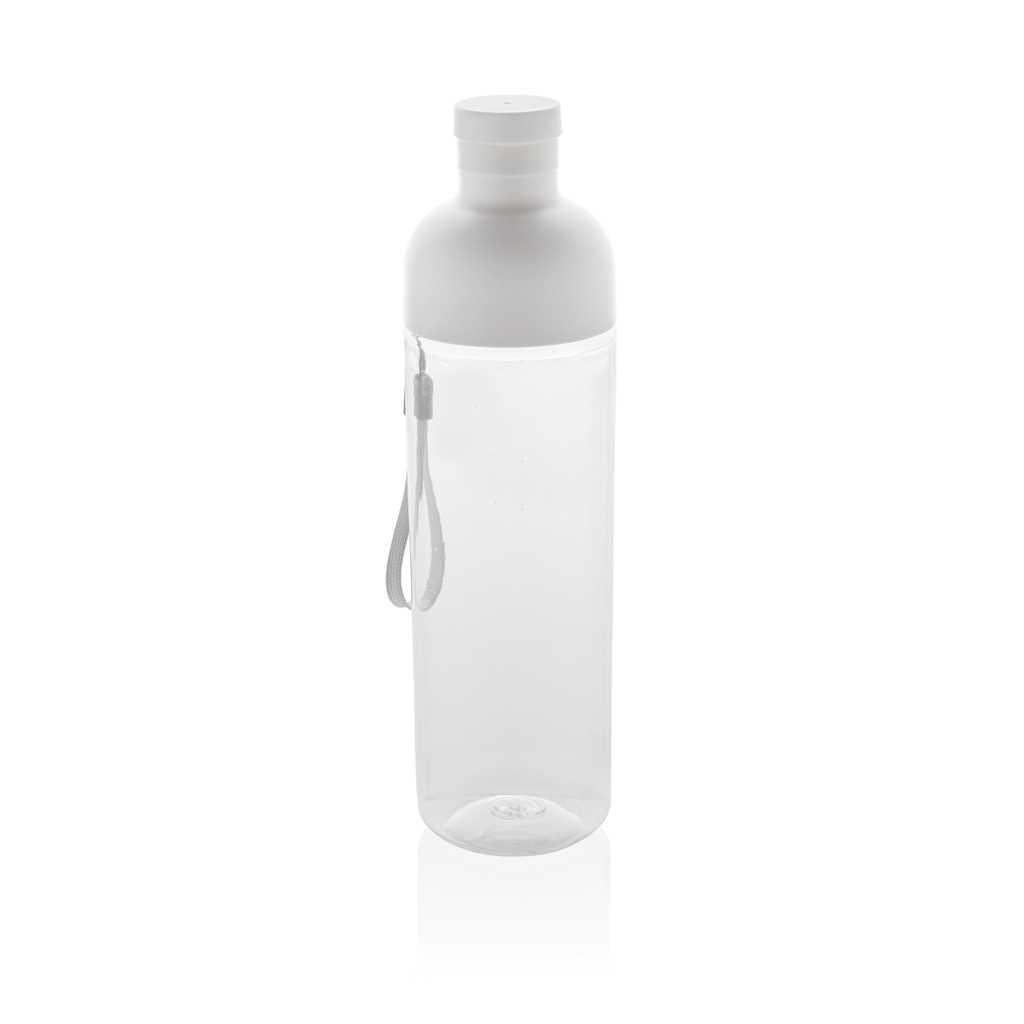 XD Collection Impact Trinkflasche 600 ml aus 65 % recyceltem PET (rPET), RCS-zertifiziert, mit Logo bedruckbar