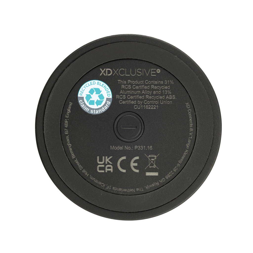 Nivio Magnet-Bluetooth-Speaker 5W aus RCS-recyceltem Aluminium – XD Xclusive Nivio Magnet-Bluetooth-Speaker 5W aus RCS-recyceltem Aluminium – XD Xclusive