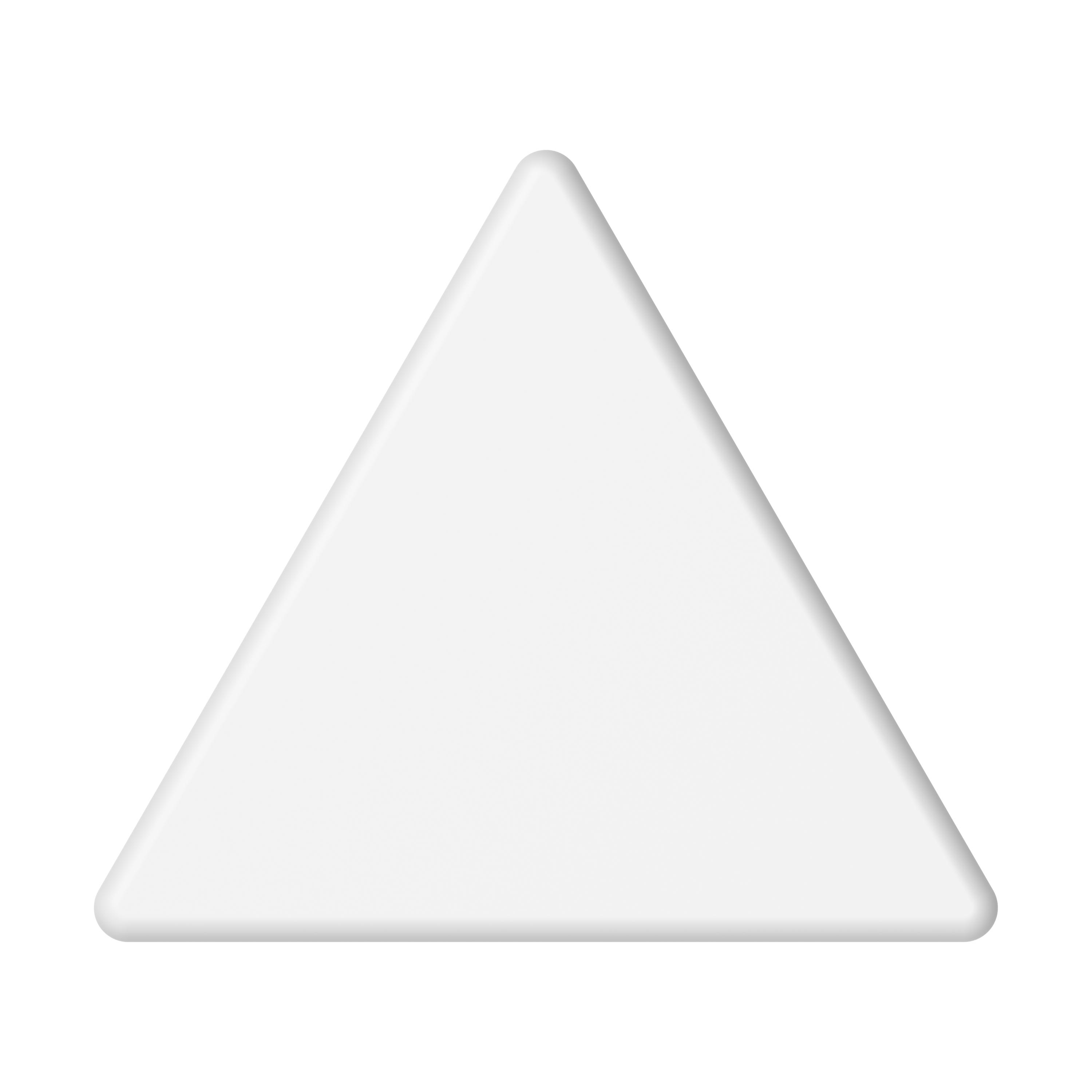 Magnet "Dreieck" – TopView_Weiss Magnet "Dreieck"