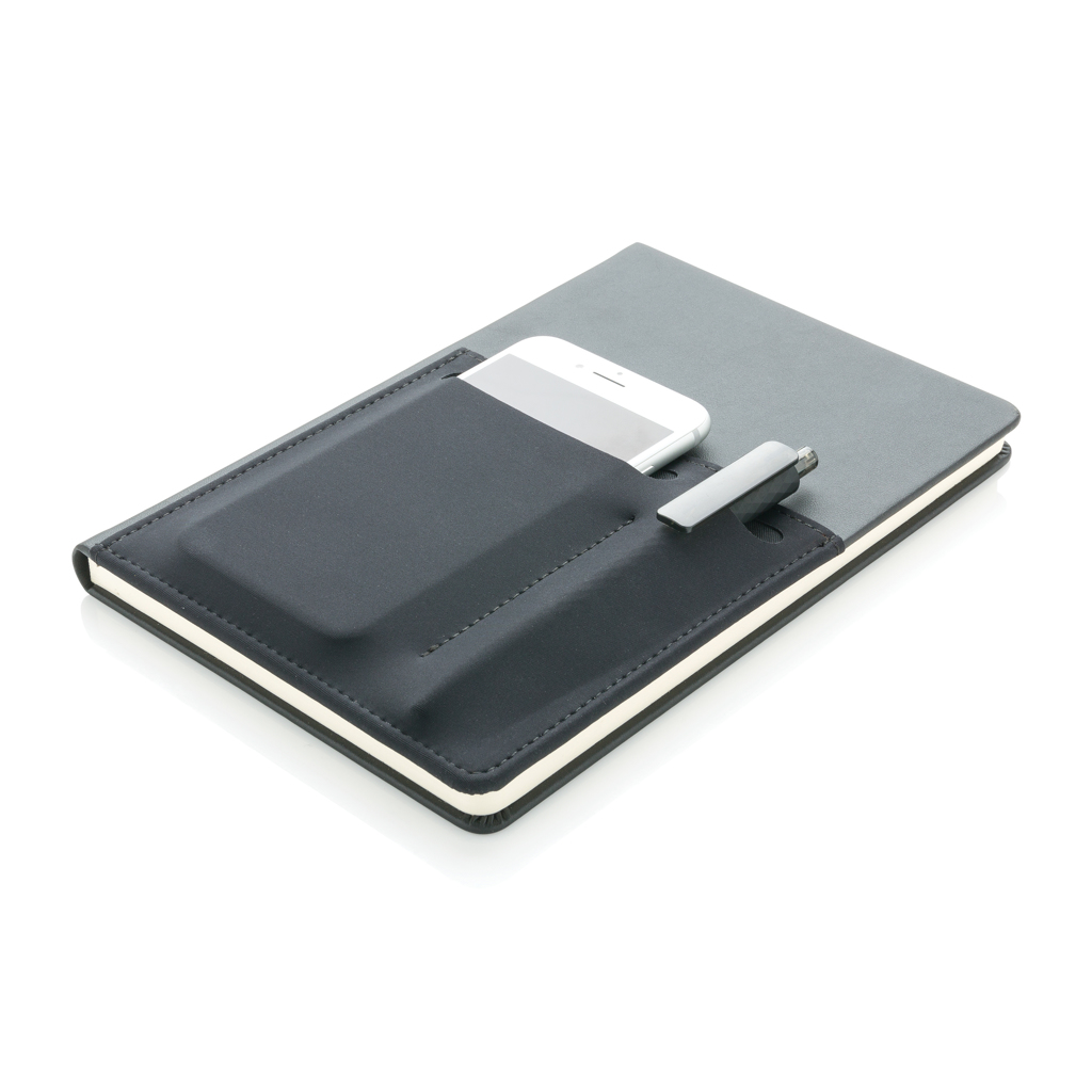 XD Collection A5 Notizbuch mit Smartphone- und Dokumentenfach, PU, bedruckbar XD Collection A5 Notizbuch mit Smartphone- und Dokumentenfach, PU, bedruckbar