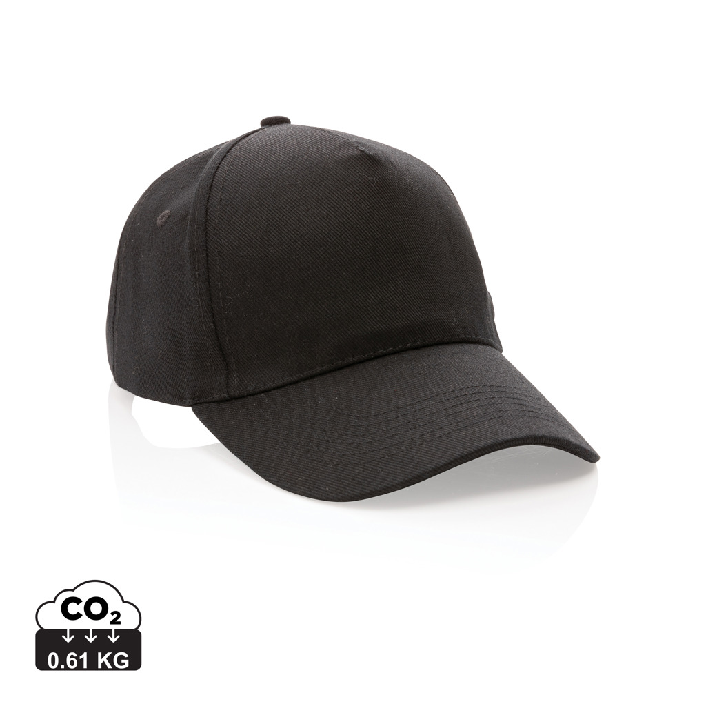 XD Collection Impact 5-Panel Cap aus 280 g/m² rCotton mit AWARE™ Tracer