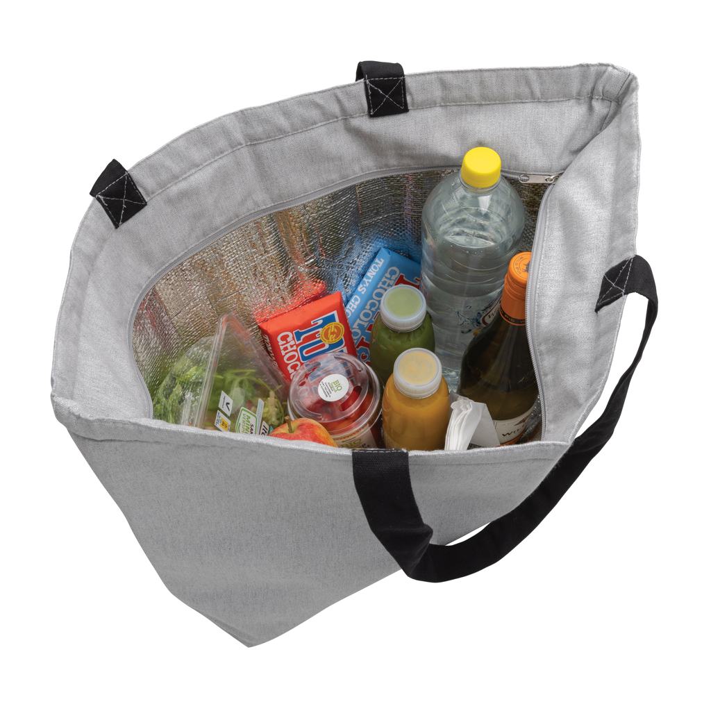 Impact Aware Kühltasche aus ungefärbtem Rcanvas – Praktisches Werbegeschenk für Events