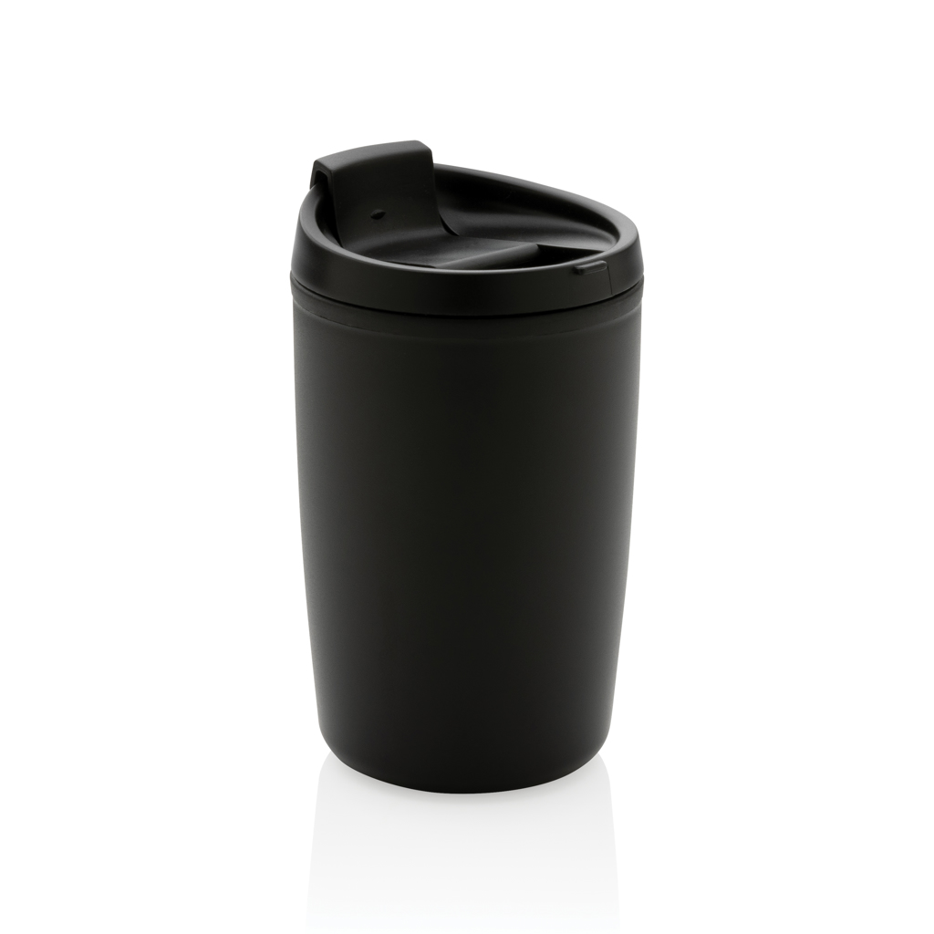 XD Collection GRS Recycling-PP-Becher mit Flip-Deckel, 300 ml