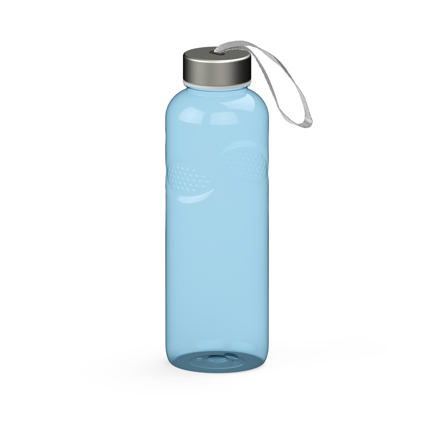 Trinkflasche Carve "Pure", 1,0 l – transparent-blau