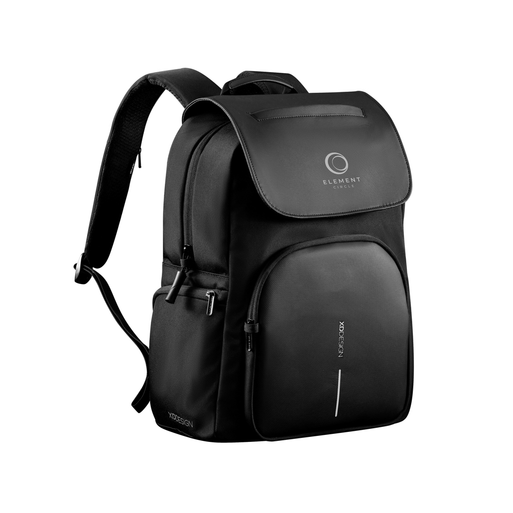 XD Design Soft Daypack — RPET-Rucksack mit RFID-Fach und 16-Zoll-Laptopfach, bedruckbar XD Design Soft Daypack — RPET-Rucksack mit RFID-Fach und 16-Zoll-Laptopfach, bedruckbar