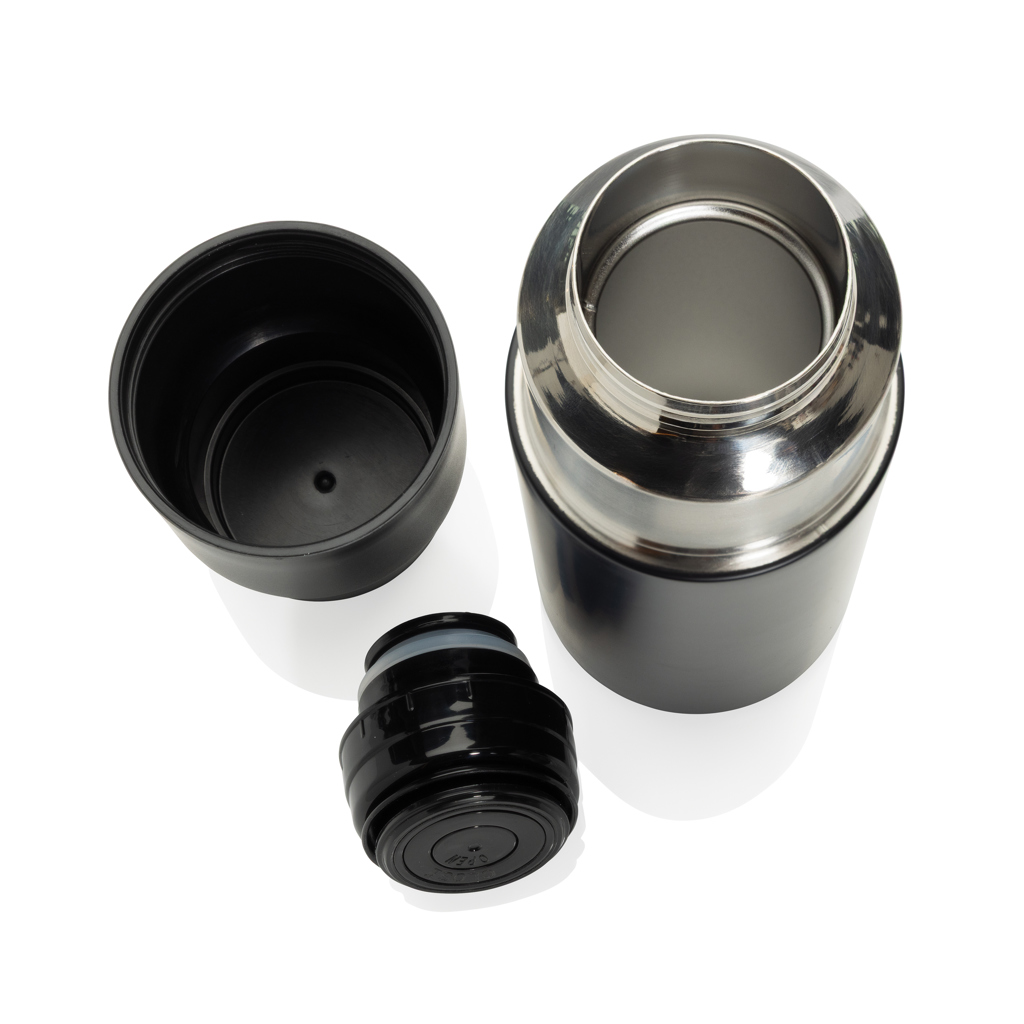 XD Collection Thermocup Thermosflasche 500 ml mit Becher – mit Logo bedruckbar