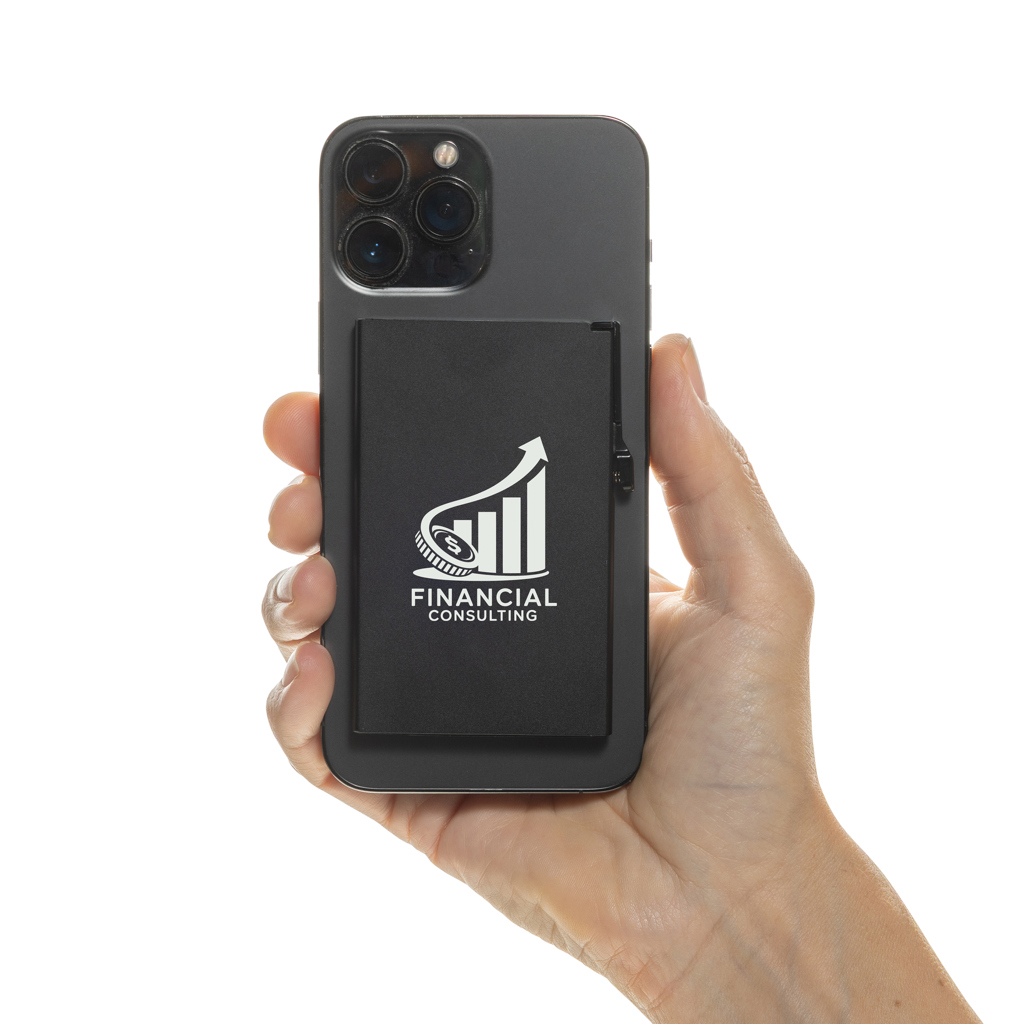 XD Collection Magnetischer RFID-Kartenhalter aus Aluminium für Smartphones