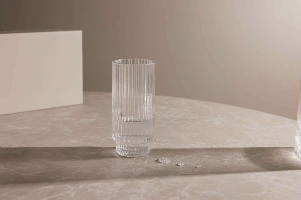 Highball-Gläser 360 ml, stapelbar, 4er Set – transparent