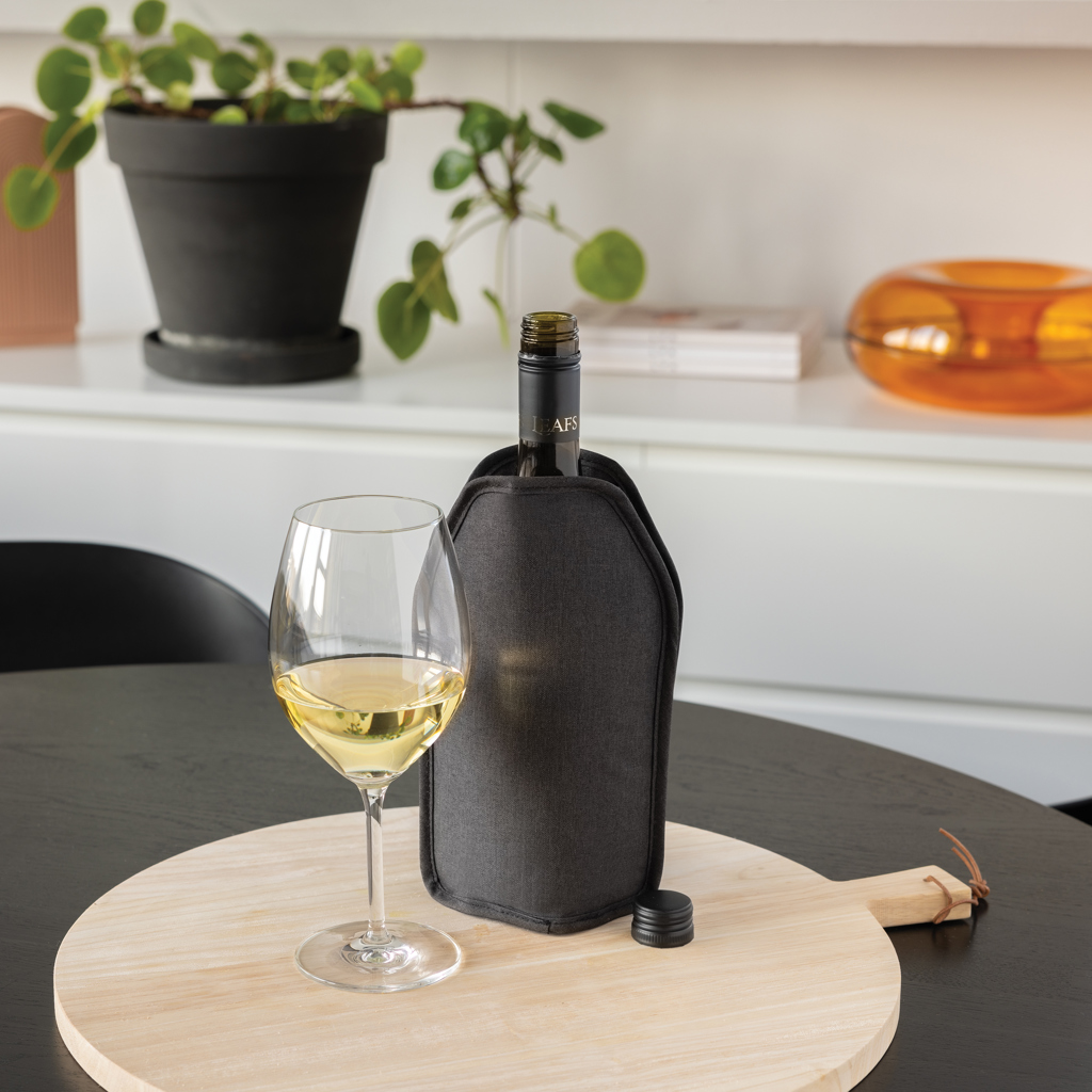 Vino AWARE rPET Weinkühler-Sleeve mit Logodruck