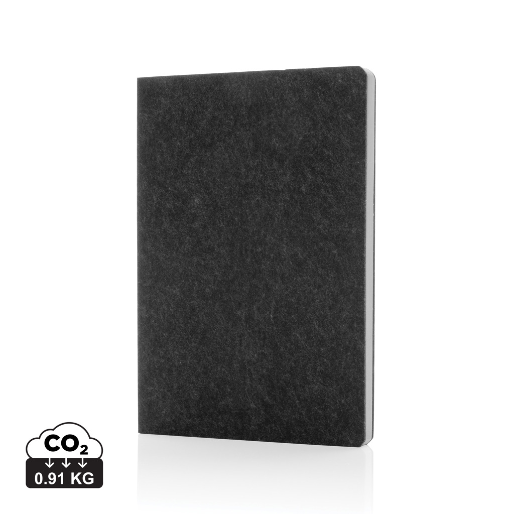 XD Collection Phrase A5-Notizbuch aus recyceltem Filz, GRS-zertifiziert XD Collection Phrase A5-Notizbuch aus recyceltem Filz, GRS-zertifiziert