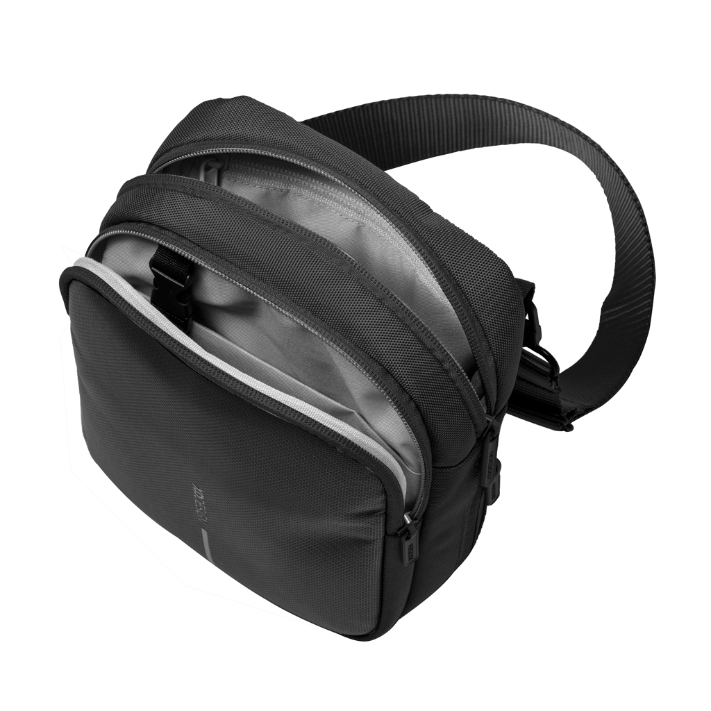 XD Design Boxy Sling Crossbody-Tasche aus recyceltem PET XD Design Boxy Sling Crossbody-Tasche aus recyceltem PET