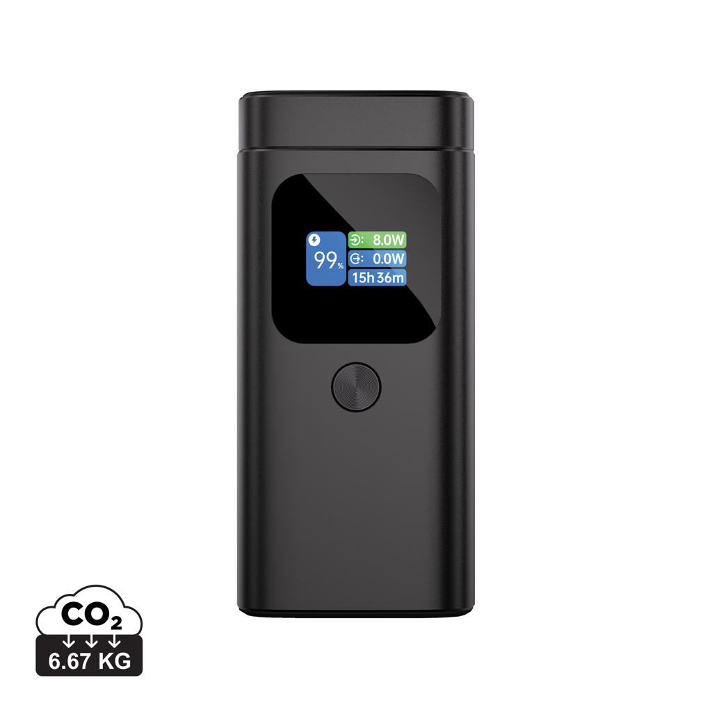 Powerbank 100W 15000mAh Magnet-Stand, PVC-frei grau