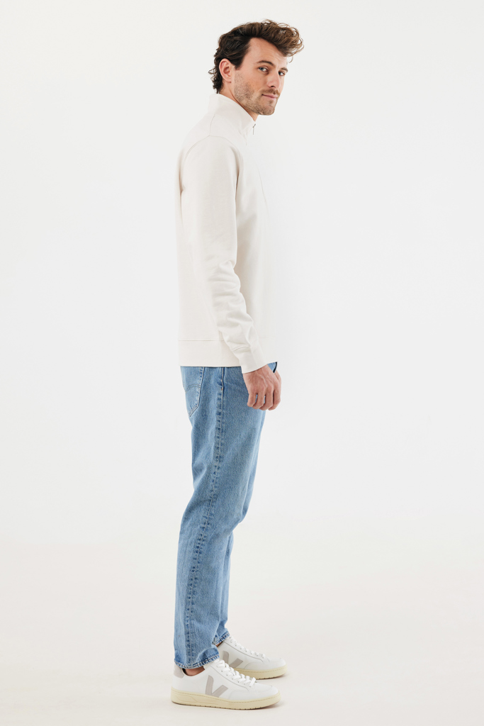 iqoniq Elgon Unisex Quarter-Zip Pullover aus 30 % recycelter & 70 % Bio-Baumwolle, 300 g/m², bedruckbar iqoniq Elgon Unisex Quarter-Zip Pullover aus 30 % recycelter & 70 % Bio-Baumwolle, 300 g/m², bedruckbar