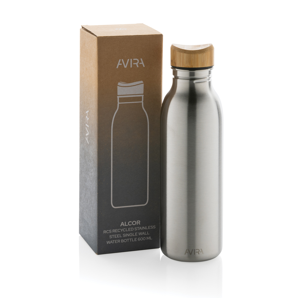 Avira Alcor Trinkflasche 600 ml aus RCS-recyceltem Edelstahl – bedruckbar Avira Alcor Trinkflasche 600 ml aus RCS-recyceltem Edelstahl – bedruckbar