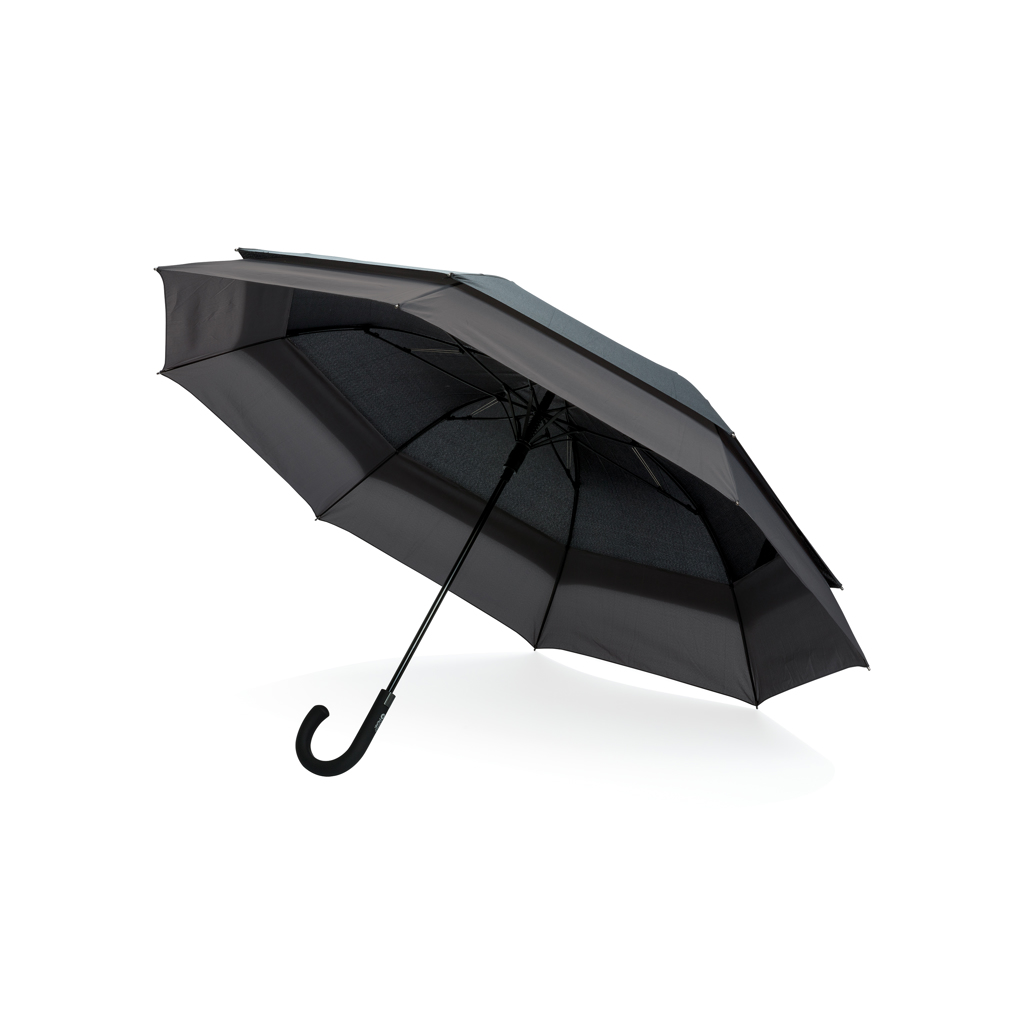 Swiss Peak AWARE Regenschirm 23 auf 27 Zoll erweiterbar, recyceltes PET