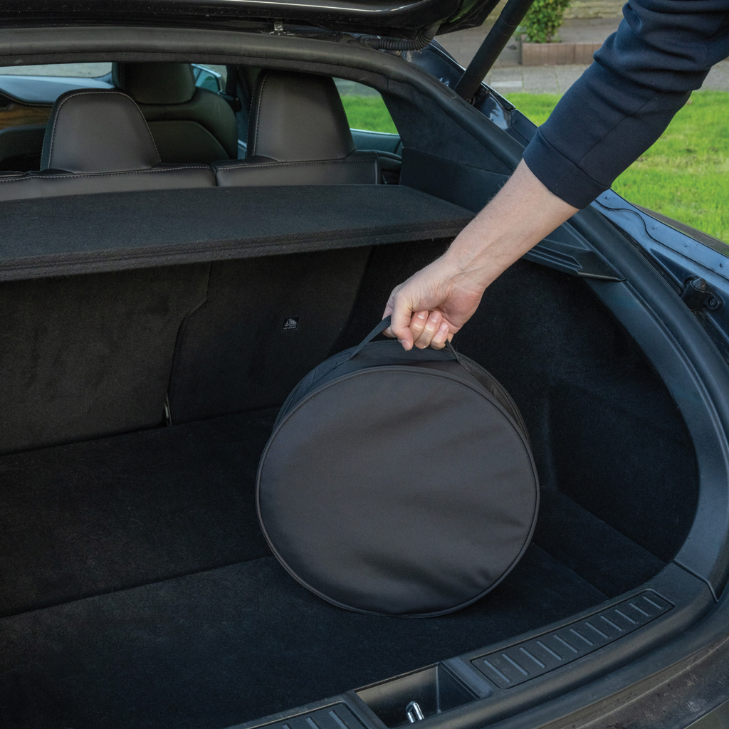 Volty Aware™ RPET EV-Kabeltasche, schwarz, bedruckbar