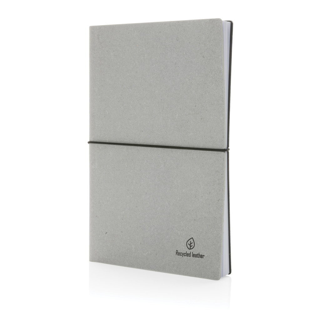 XD Collection A5 Notizbuch aus GRS-recyceltem Bondleder mit Tampondruck XD Collection A5 Notizbuch aus GRS-recyceltem Bondleder mit Tampondruck
