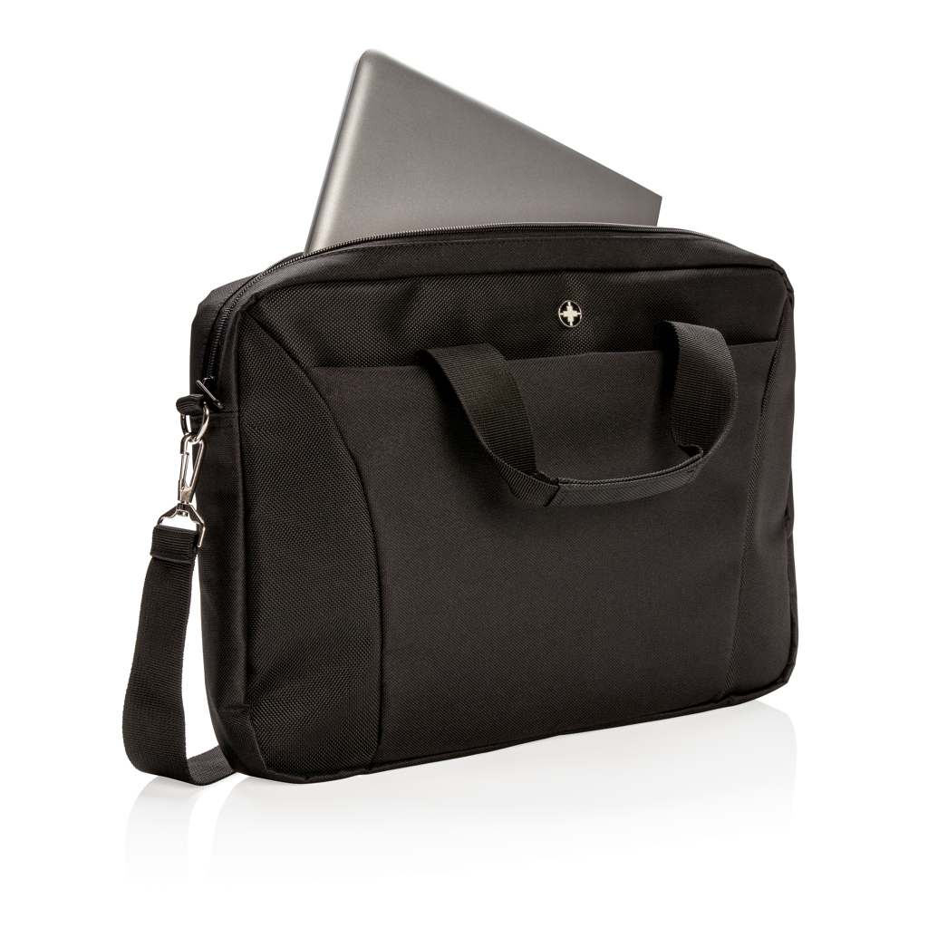Swiss Peak Laptoptasche 15,4 Zoll P732 aus 600D/1680D-Polyester, PVC-frei, bestickbar