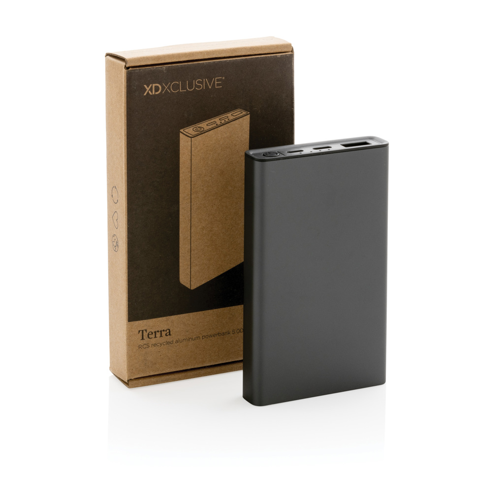 Terra 5000 mAh Powerbank Aluminium - Innovatives Event-Gadget mit Logo