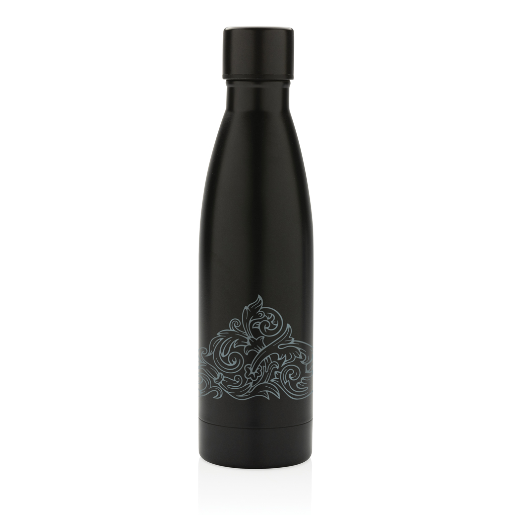 XD Collection RCS recycelte Edelstahl-Vakuumflasche 500 ml (mit Logo) XD Collection RCS recycelte Edelstahl-Vakuumflasche 500 ml (mit Logo)