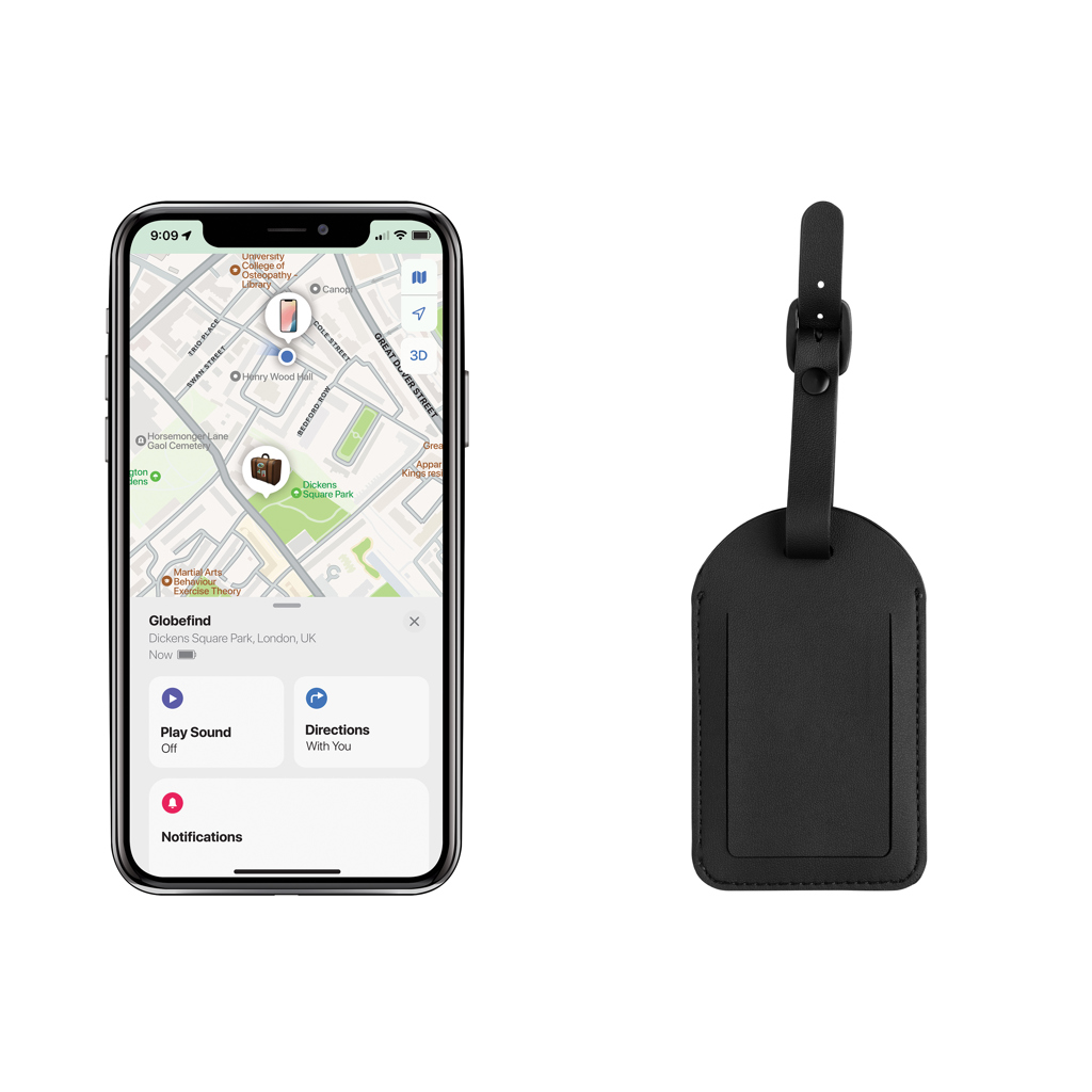 RCS-zertifizierter Gepäck-Tracker, Apple Wo ist – schwarz RCS-zertifizierter Gepäck-Tracker, Apple Wo ist – schwarz