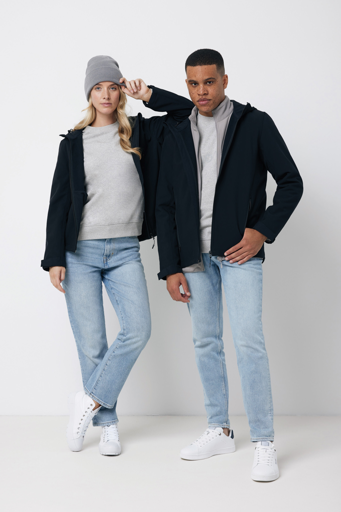 IQONIQ Makalu Herren-Softshelljacke aus 100% recyceltem Material mit Logo-Veredelung IQONIQ Makalu Herren-Softshelljacke aus 100% recyceltem Material mit Logo-Veredelung