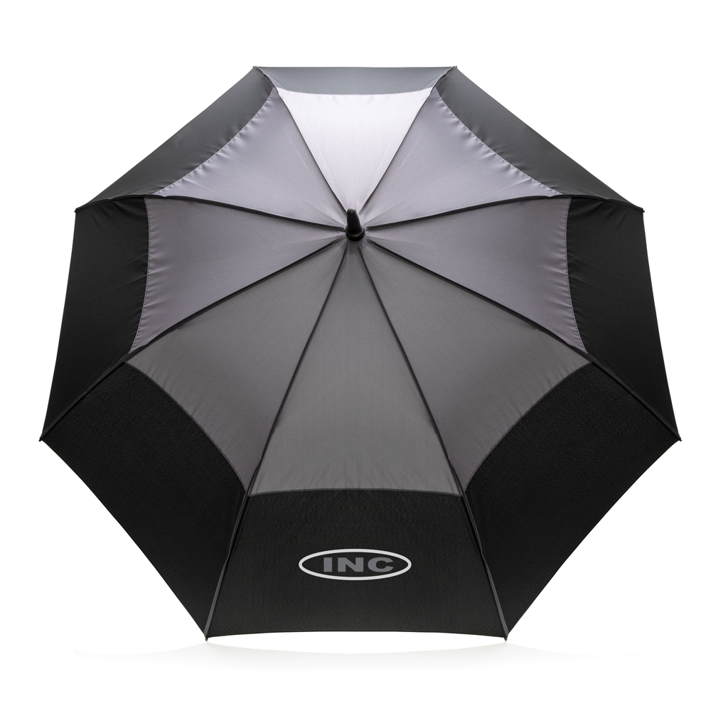 XD Collection 27'' Stormproof-Schirm aus RPET, Auto-Open, mit Logodruck veredelbar