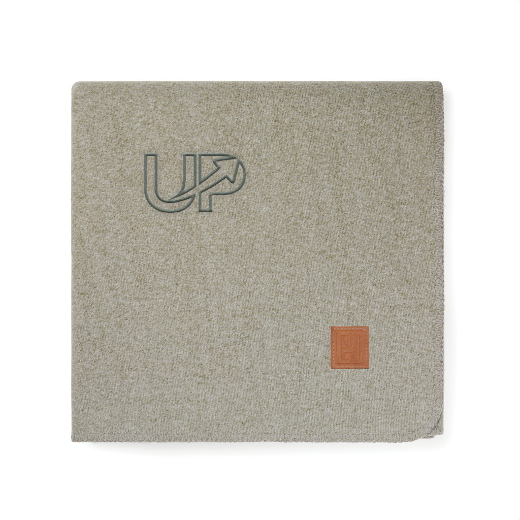 VINGA Moulton Decke aus 100% GRS-rPET, 170 × 130 cm, mit Logo-Veredelung VINGA Moulton Decke aus 100% GRS-rPET, 170 × 130 cm, mit Logo-Veredelung
