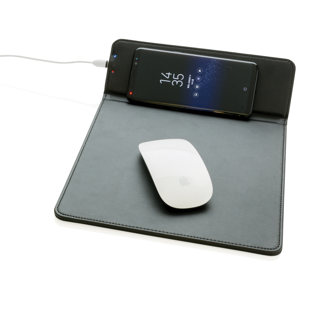 XD Collection Mousepad mit Wireless-5W-Charging und Handyhalter, Qi-kompatibel