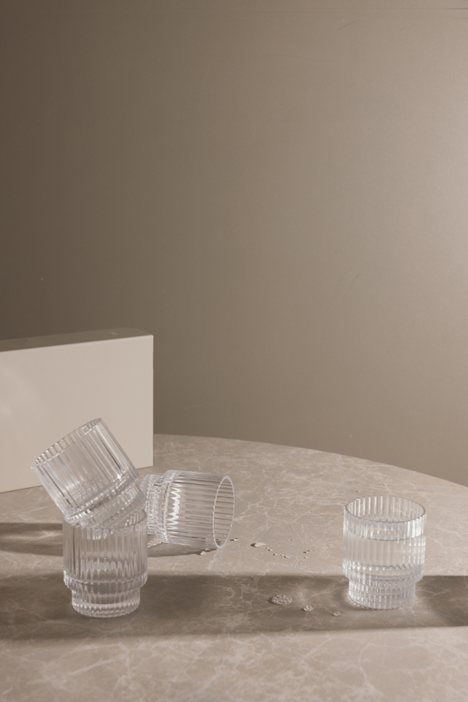 Pro Tumbler Glas-Set 4x250 ml stapelbar – transparent