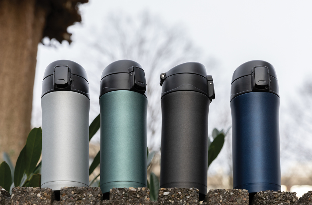 XD Collection Metallic Easy-Lock Vakuum-Becher 300 ml mit Logo XD Collection Metallic Easy-Lock Vakuum-Becher 300 ml mit Logo