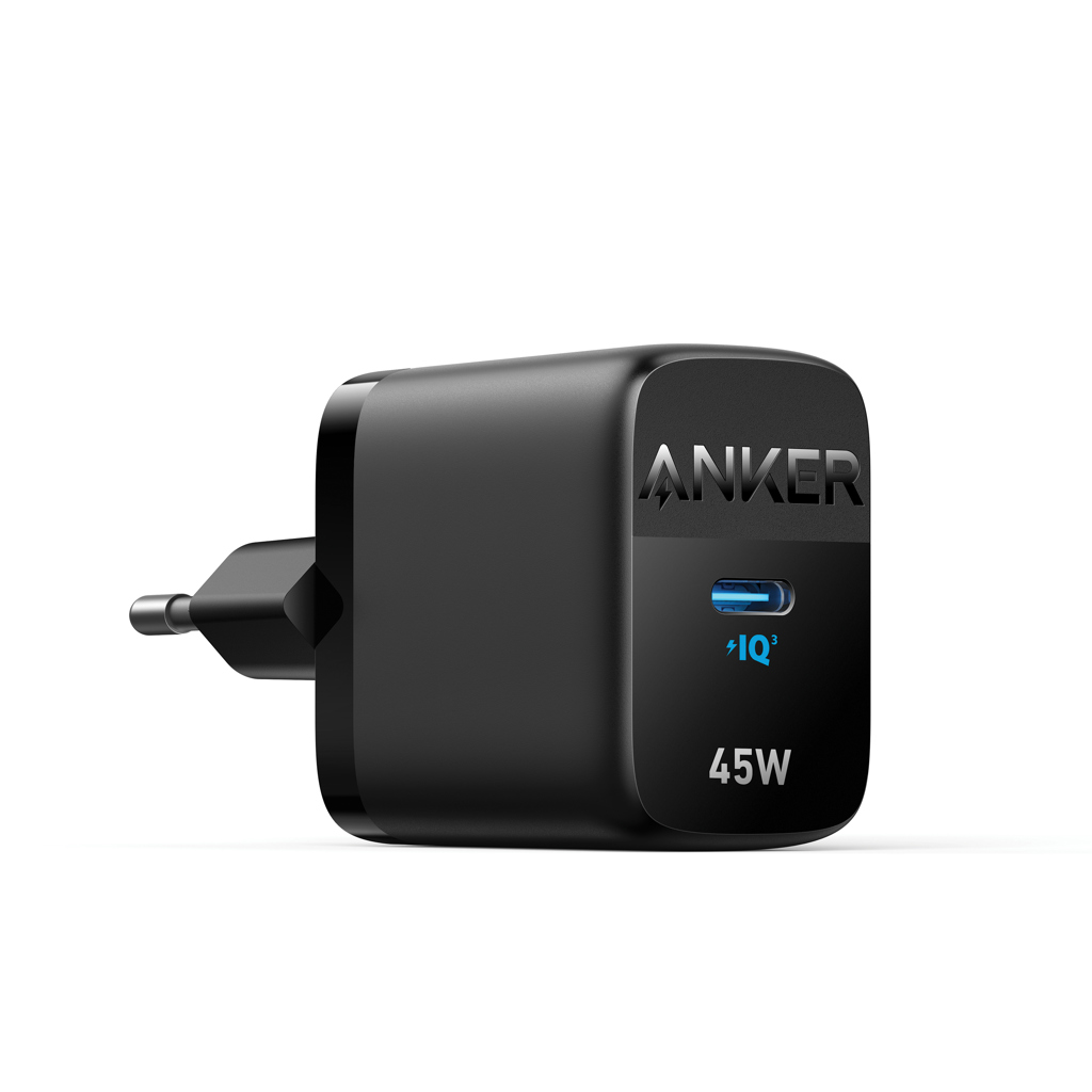 Anker 45W GaN USB‑C Schnellladegerät EU, PPS – schwarz