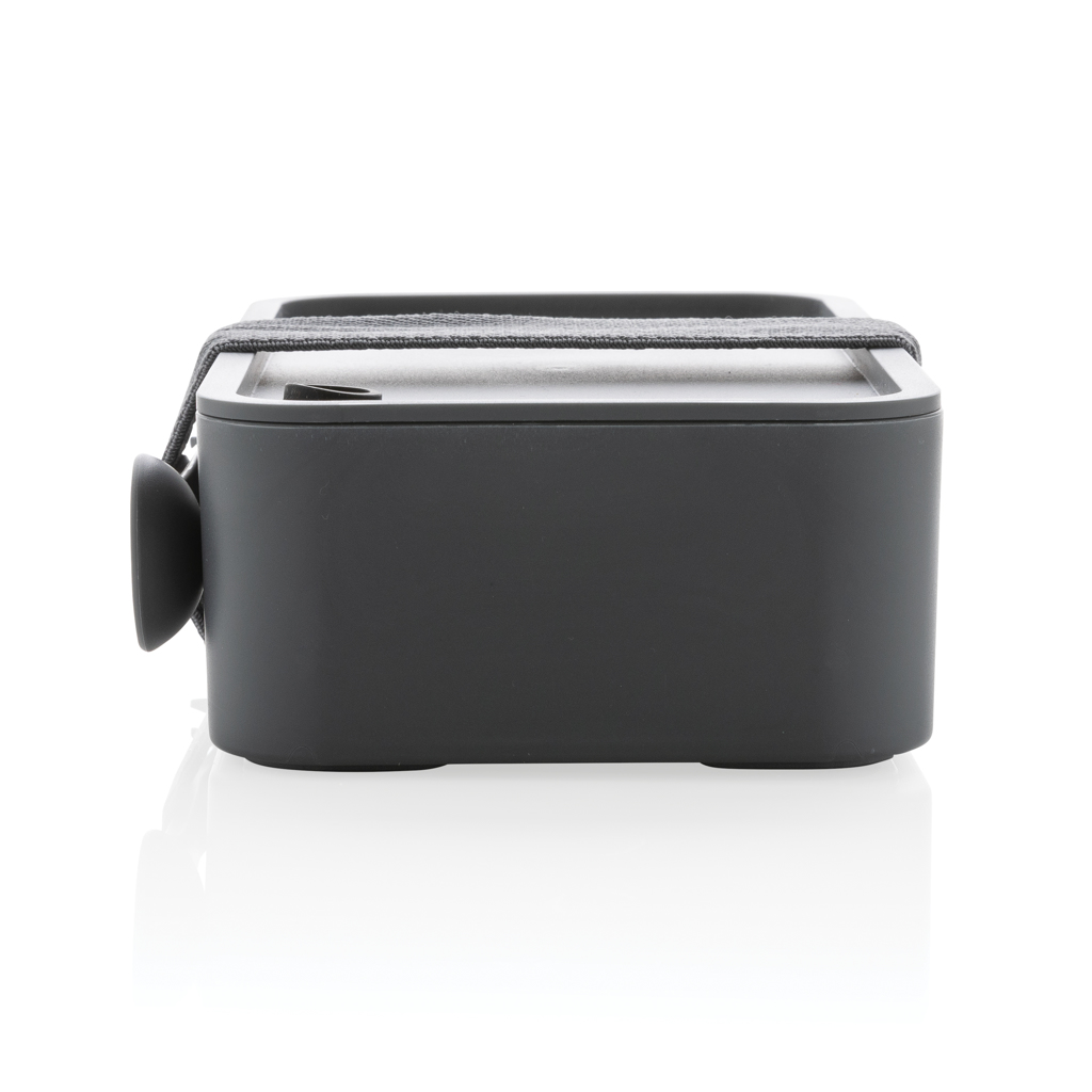 Lunchbox mit Göffel aus PP, 0,8 Liter, BPA-frei, mit Tampondruck Lunchbox mit Göffel aus PP, 0,8 Liter, BPA-frei, mit Tampondruck