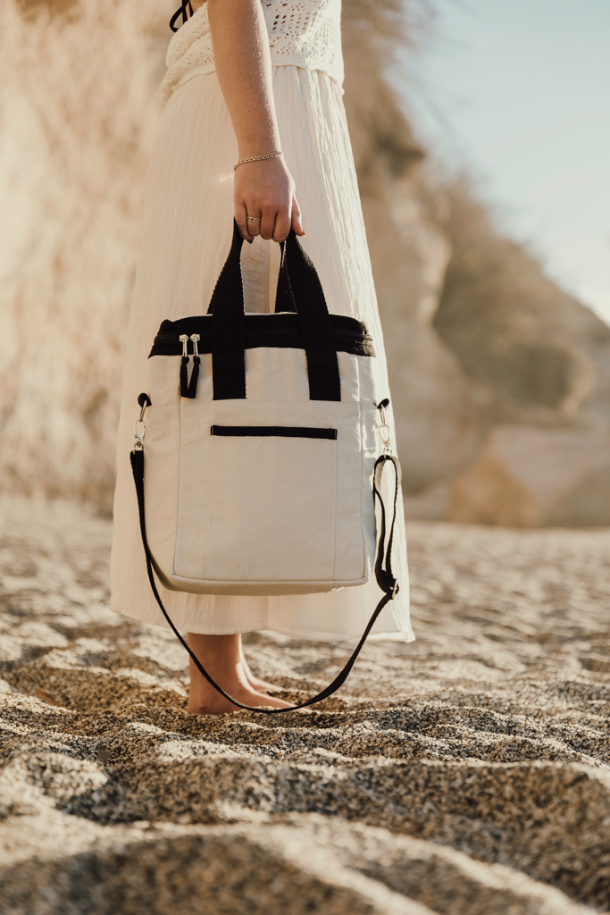 VINGA Volonne AWARE Kühltasche aus recyceltem Canvas mit Logo-Veredelung