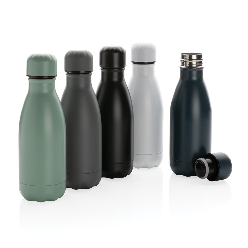 Edelstahl Trinkflasche vakuumisoliert 260 ml – schwarz