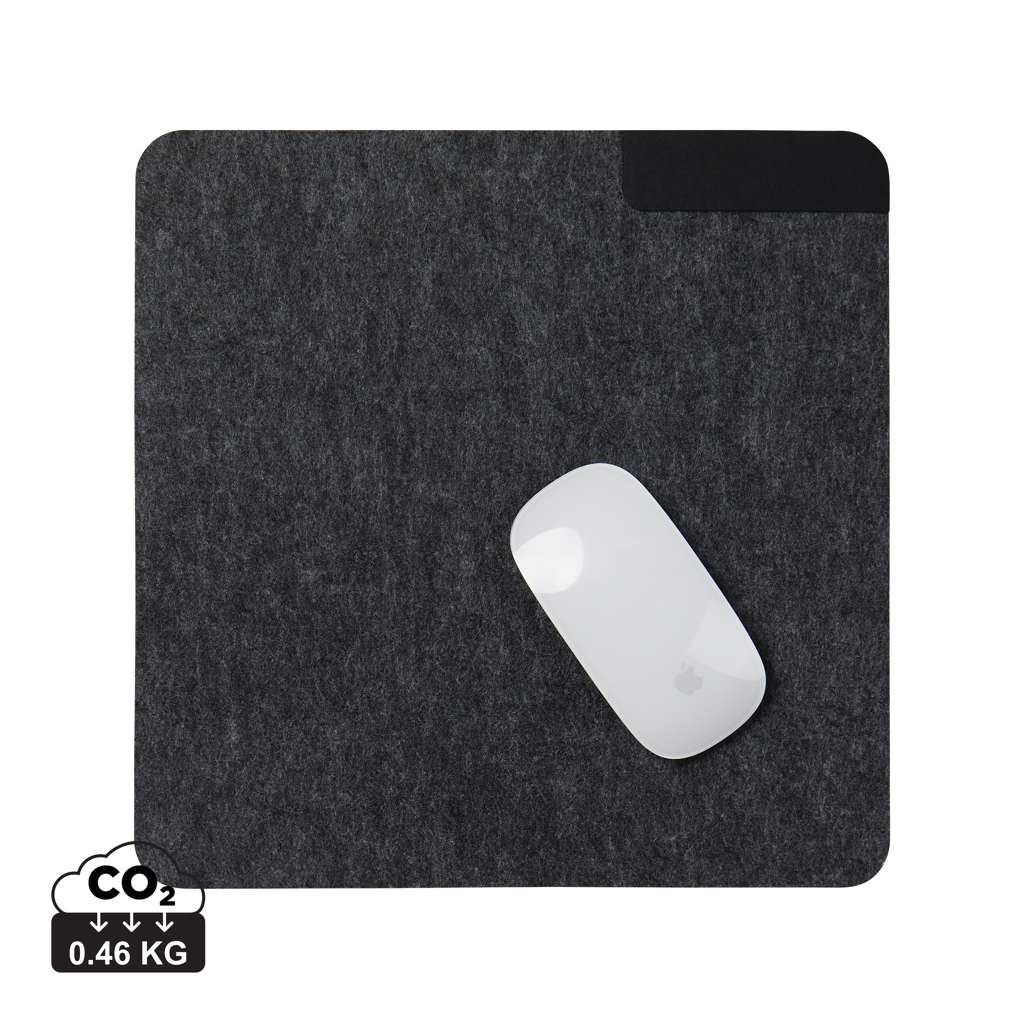 VINGA Albon Mélange Mauspad aus recyceltem Filz – Ideales Event-Geschenk mit Logo VINGA Albon Mélange Mauspad aus recyceltem Filz – Ideales Event-Geschenk mit Logo