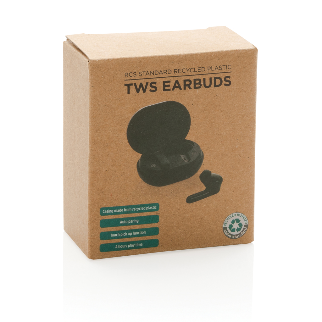 XD Collection TWS Ohrhörer aus RCS-zertifiziertem recyceltem ABS (67 % Recyclinganteil) – mit Tampondruck veredelbar XD Collection TWS Ohrhörer aus RCS-zertifiziertem recyceltem ABS (67 % Recyclinganteil) – mit Tampondruck veredelbar