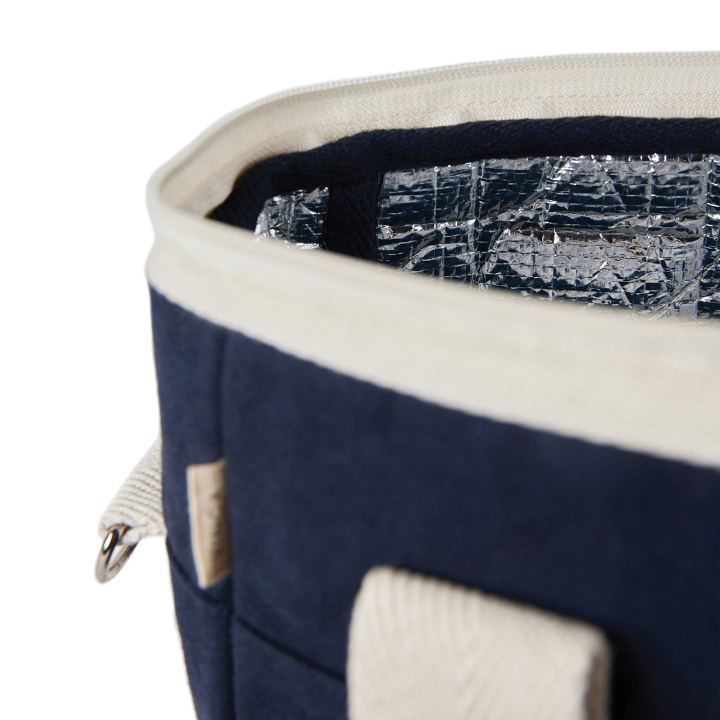 VINGA Volonne AWARE Kühltasche aus recyceltem Canvas mit Logo-Veredelung