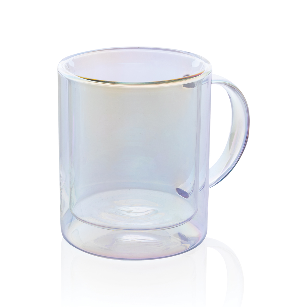 Doppelwand-Glasbecher 330ml, Borosilikat – transparent