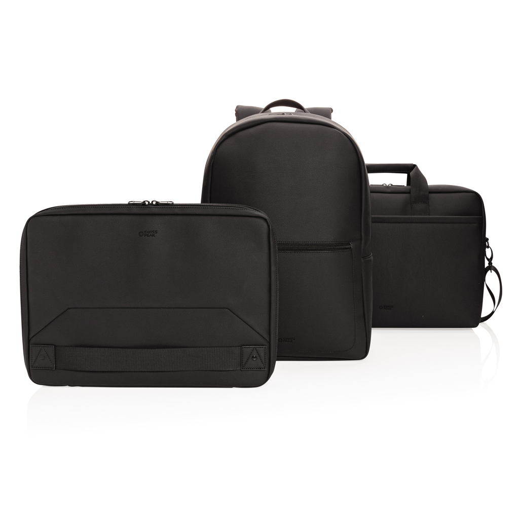 PVC-frei PU Business Laptop-Rucksack 15,6'' schwarz