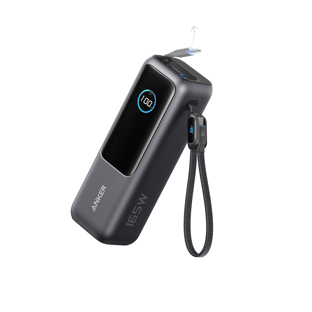 Anker Pro Powerbank 25000mAh 165W mit integ. USB‑C grau Anker Pro Powerbank 25000mAh 165W mit integ. USB‑C grau