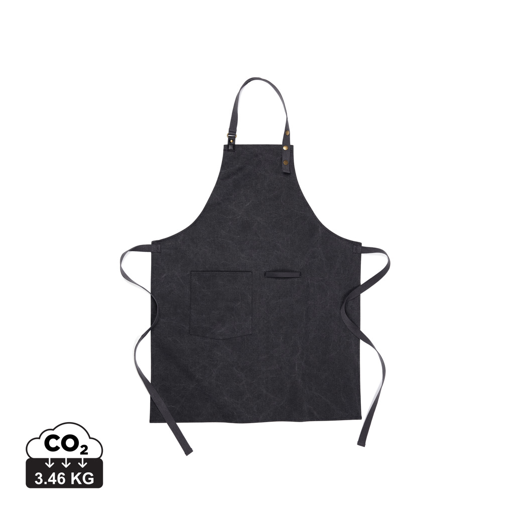 VINGA Tome Schürze aus GRS-recyceltem Canvas mit Logo bestickbar