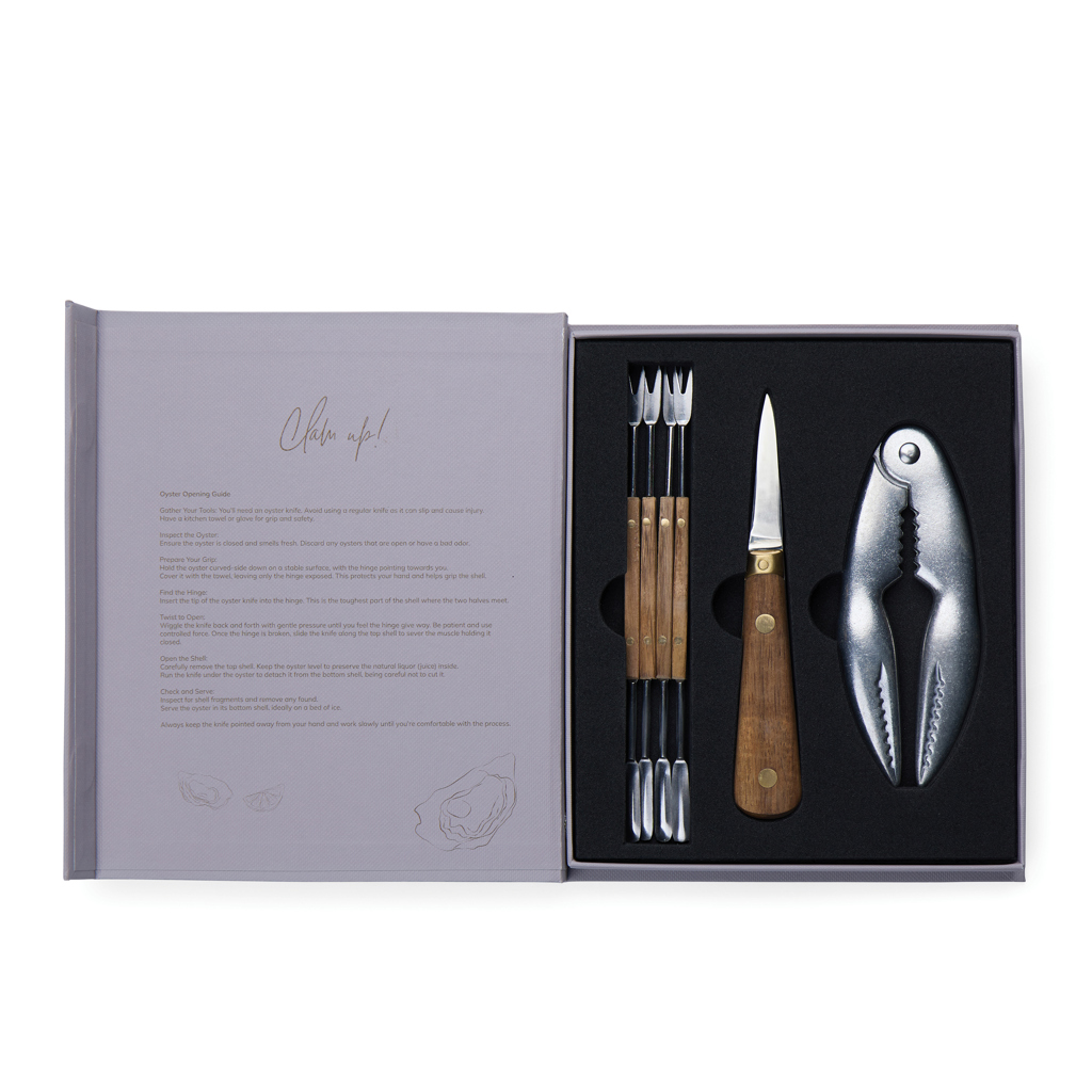 Vinga Story of Seafood Besteckset Edelstahl FSC-Eschenholz