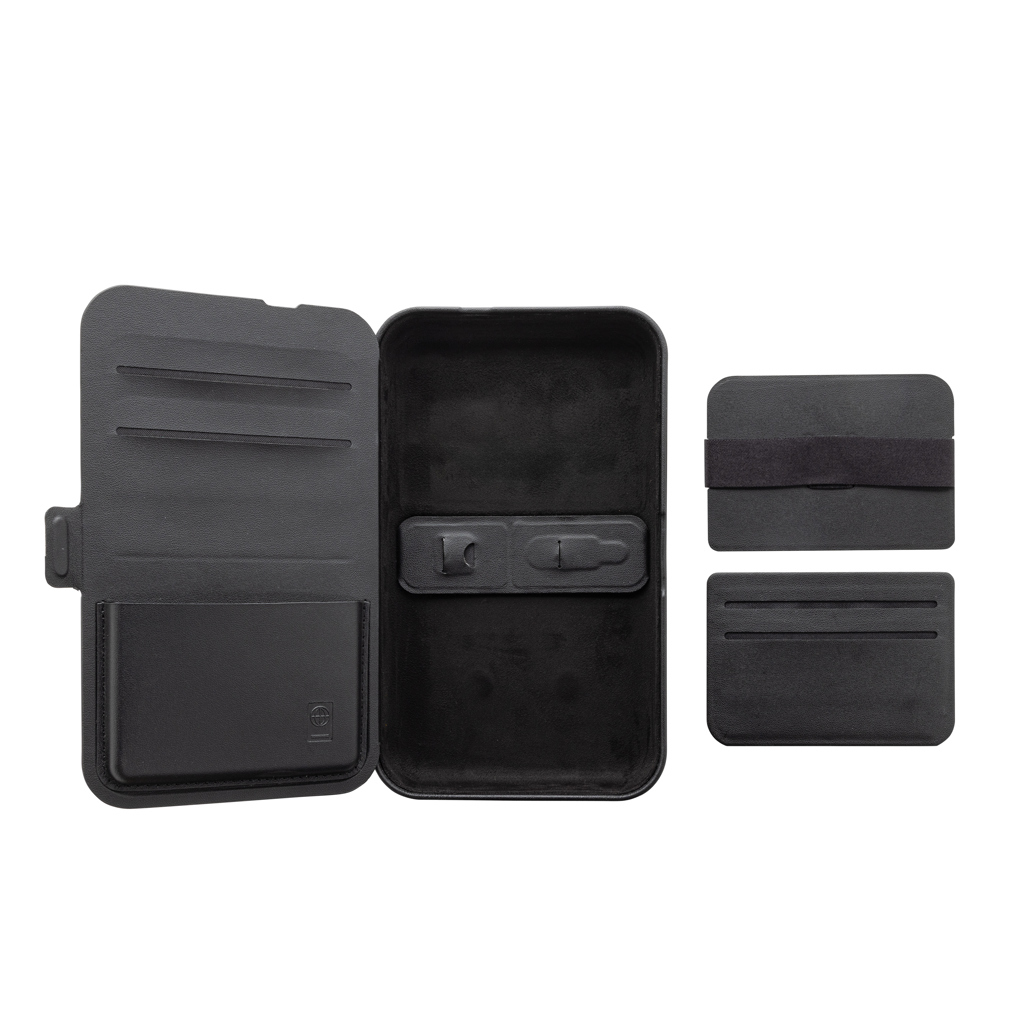Swiss Peak Travel-Case mit 3-in-1-Wireless-Charger aus RCS-recyceltem PU Swiss Peak Travel-Case mit 3-in-1-Wireless-Charger aus RCS-recyceltem PU