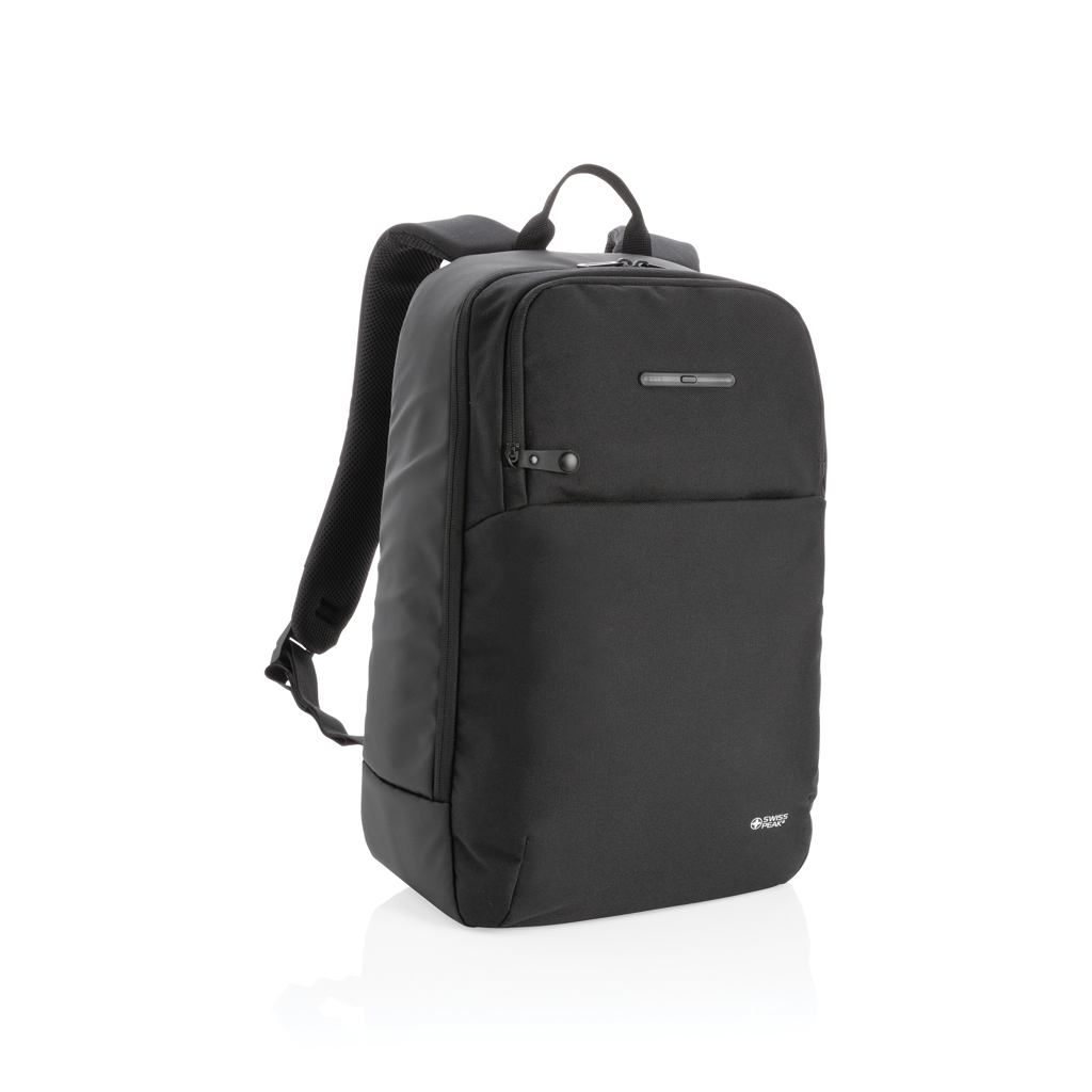 Swiss Peak Laptop-Rucksack mit UV-C-Sterilisationstasche, 15,6 Zoll, bedruckbar Swiss Peak Laptop-Rucksack mit UV-C-Sterilisationstasche, 15,6 Zoll, bedruckbar