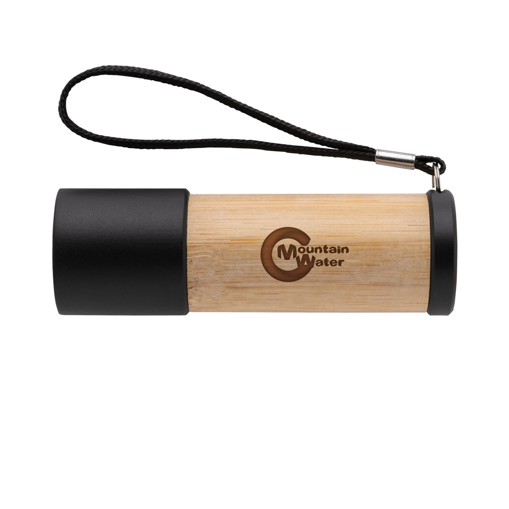XD Collection Bambus-Taschenlampe mit recyceltem ABS, 30 Lumen, AAA-Betrieb XD Collection Bambus-Taschenlampe mit recyceltem ABS, 30 Lumen, AAA-Betrieb