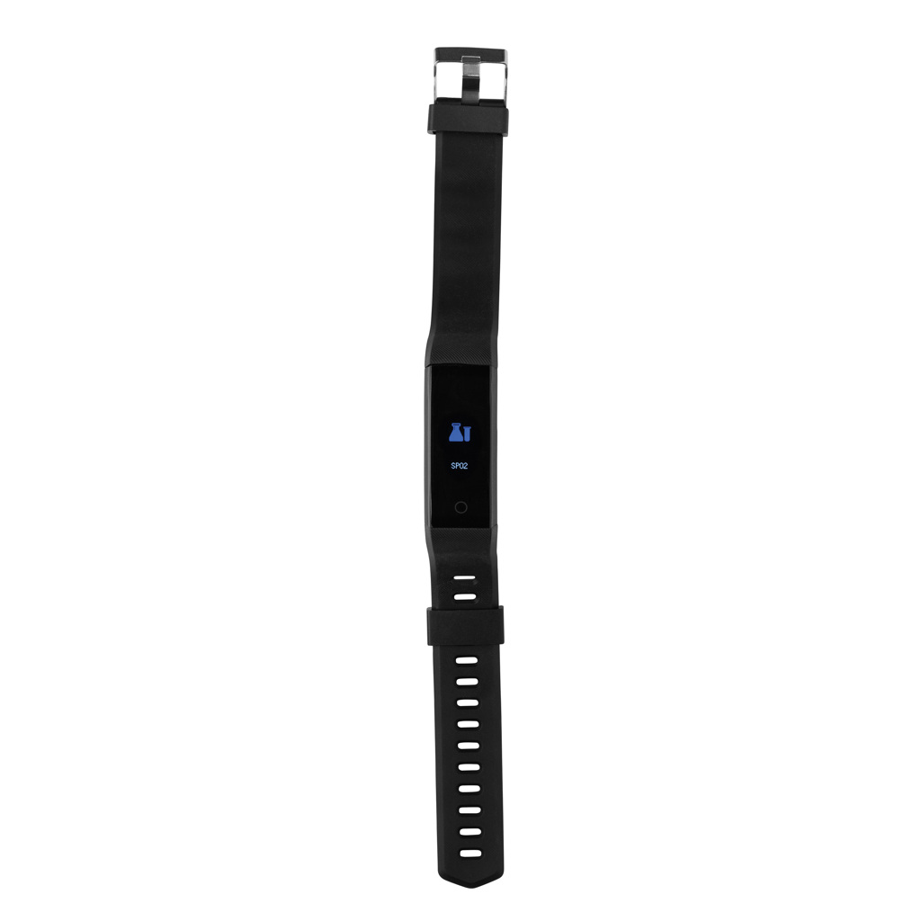 XD Collection Sense Fit Tracker aus recyceltem TPU mit Pulsmesser, bedruckbar
