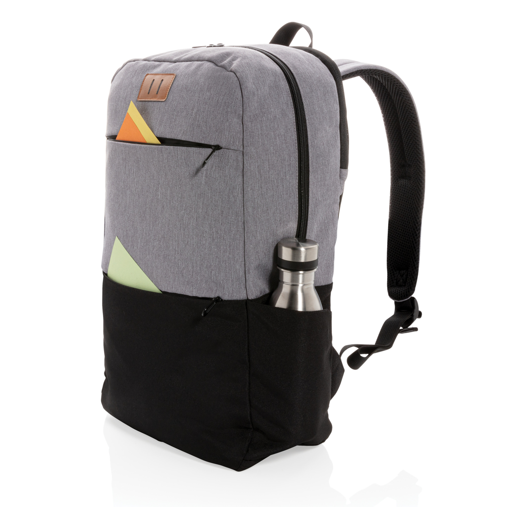 XD Collection Laptop-Rucksack 15,6 Zoll mit USB-Port und RFID-Schutz, PVC-frei