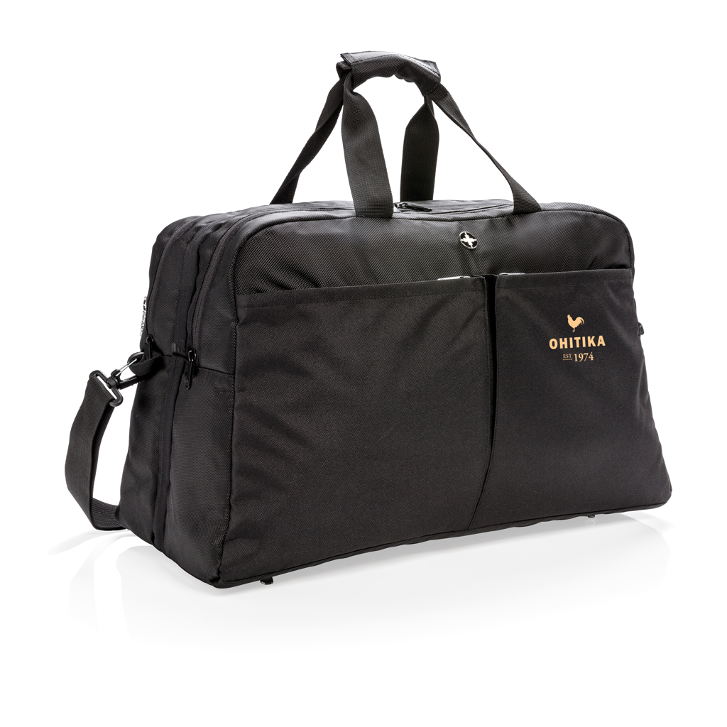 RFID Weekender mit Kofferöffnung PVC-frei 15.6'' schwarz
