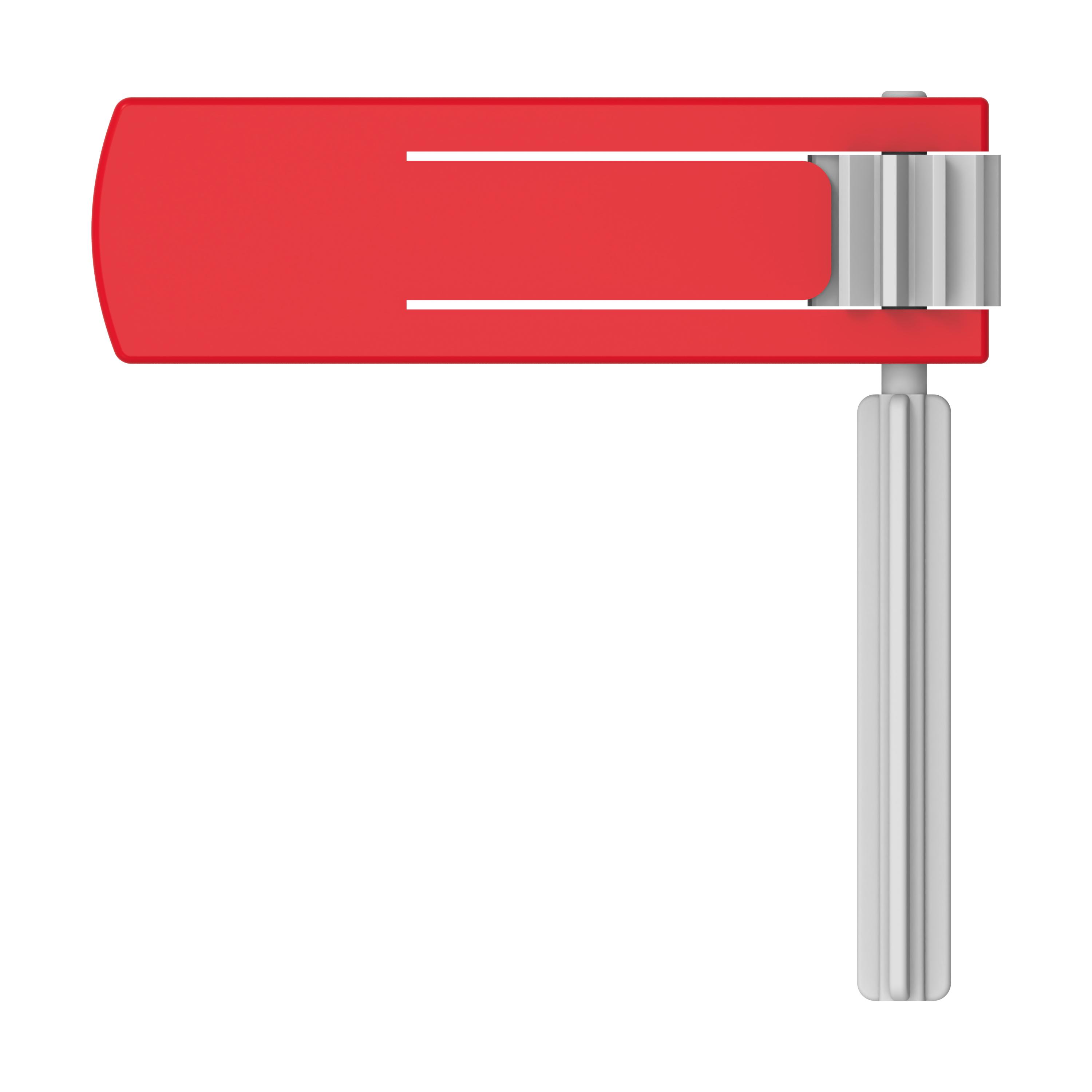 Ratsche "Supreme" – TopView_Rot_Weiss Ratsche "Supreme"